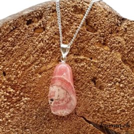 Rhodochrosite collier en argent - N°8825.1 • pendentif boucle argent rhodonite 8824.1 3 Rhodochrosite collier en argent