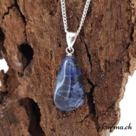 Sodalite collier en argent - N°8822.1 • pendentif boucle argent sodalite 8822.1 4 Sodalite collier en argent