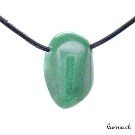 Pendentif Budstone ''Jade d'Afrique'' - N°7293.3-1 disponible dans la boutique en ligne Kûrma. Votre Magasin de lithothérapie Suisse en ligne.