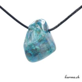 Chrysocolle – Collier en pierre percée – N°5860.4