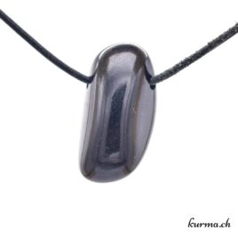 Jade noir – Bijou en pierre roulée – N°10524.1