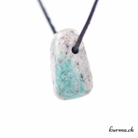 Pendentif Jaspe K2 - Malachite & Granite - N°10530.3-2 disponible dans la boutique en ligne Kûrma. Votre Magasin de lithothérapie Suisse en ligne.