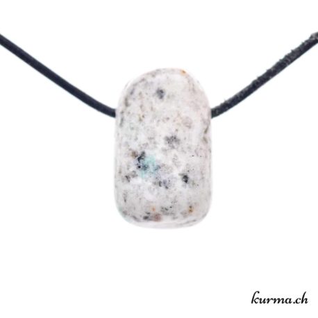 Pendentif Jaspe K2 - Malachite & Granite - N°10530.3-3 disponible dans la boutique en ligne Kûrma. Votre Magasin de lithothérapie Suisse en ligne.
