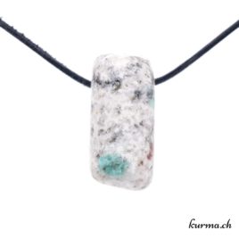 Jaspe K2 – Malachite et Granite – collier en pierre percée – N°10530.5