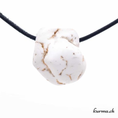 Pendentif Magnésite Nodule Blanc Jaune - N°5886.3-1 disponible dans la boutique en ligne Kûrma. Votre Magasin de lithothérapie Suisse en ligne.