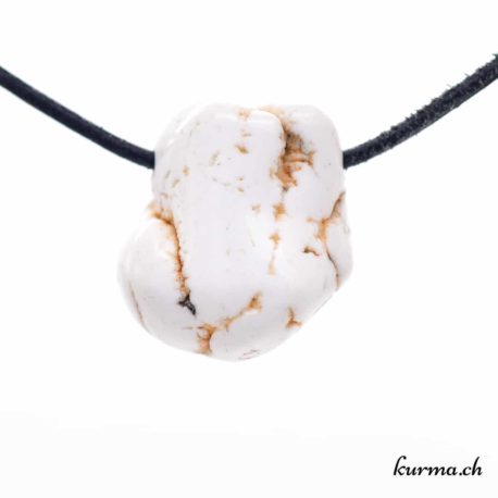 Pendentif Magnésite Nodule Blanc Jaune - N°5886.3-3 disponible dans la boutique en ligne Kûrma. Votre Magasin de lithothérapie Suisse en ligne.