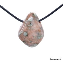 Nundérite – Épidote et Quartz bijou en pierre percée – N°10534.3