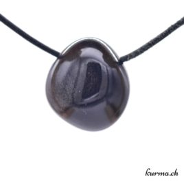 Obsidienne argentée «Sibérienne» bijou gemme – N°7990.2