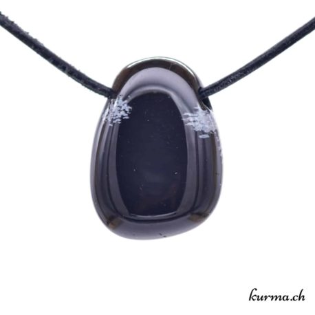 Pendentif Obsidienne Flocon de Neige - N°7914.6-1 disponible dans la boutique en ligne Kûrma. Votre Magasin de lithothérapie Suisse en ligne.