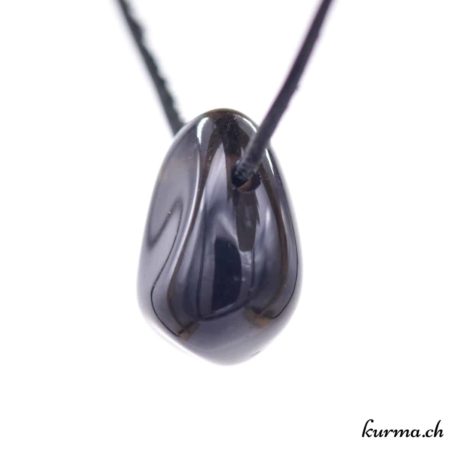 Pendentif Obsidienne Larme d'Apache - N°8455.9-2 disponible dans la boutique en ligne Kûrma. Votre Magasin de lithothérapie Suisse en ligne.