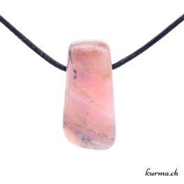 Opale des Andes rose collier en pierre percée – N°8527.3