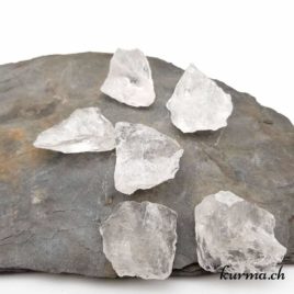 Cristal de roche - Pierre brute de poche – 3 à 4cm – N°7789 • Cristal de Roche Pierre brute de poche 7789 1 Cristal de roche brut