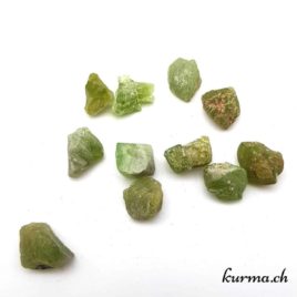 Péridot brute - 1.5 à 2cm - N°8395.1 • Peridot Pierre brute de poche 8395 3 1 Péridot brut