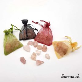 Quartz rose brute - Pochette de 40gr – N°5288.3 • Quartz rose sachet Pierre brute de poche 2 Quartz rose brute – Pochette de 40gr – N°5288.3