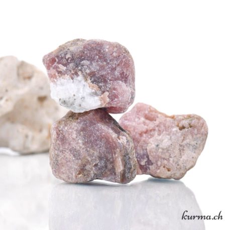 Pierre brut Rhodochrosite L - Nº8396.6-3 disponible dans la boutique en ligne Kûrma. Votre magasin de pierre et minéraux en suisse