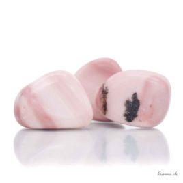 Calcite rose rubanée – Pierre roulée – Taille M