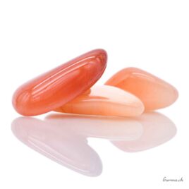 Aventurine orange 'Eosite' - Pierre roulée - Taille S
