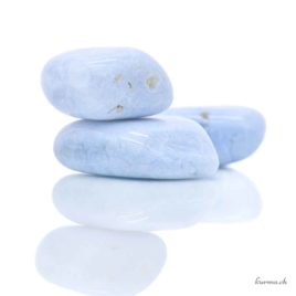 Opale bleu – Pierre roulée – Taille M