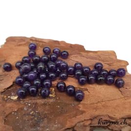 Améthyste – Perles 6-6.5mm – N°5735