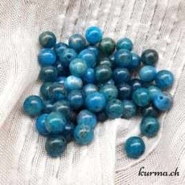 perles apatite bleue 6mm