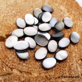 Coquille de perles noire Ovale - Perles 10x14mm - N°9198 • Coquille de perle noire ovale plat Perles 10x14mm 9198 3 Coquille de perles noire Ovale – Perles 10x14mm – N°9198