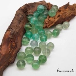 Fluorite - Perles 10-10.5mm - N°9206 • Fluorite Perles 10 10.5mm 9206 1 Perles en Fluorite