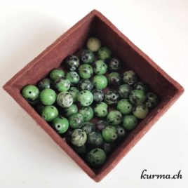 Rubis Zoïzite – Perles 8-8.5mm – N°9227