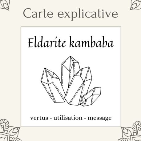 Carte lithothérapie Eldarite kambaba
