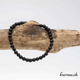 Bracelet Obsidienne larmes d'Apache - 4mm - N°9259 • obsidienne larme dapache bracelet 4mm 9259 1 Bracelet Obsidienne larmes d'Apache 4mm
