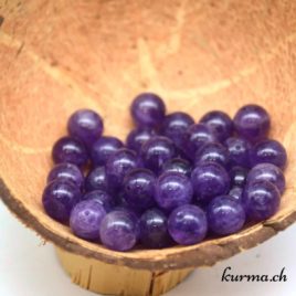 Améthyste - Perles 10mm - N°9187 • Amethyste Perles 10mm 9187 4 perles amethyste 10mm