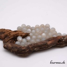 Pierre de lune grise blanche - Perles 10mm - N°9243 • Pierre de lune gris blanc Perles 10mm 9243 2 Perles pierre de lune grise 10mm