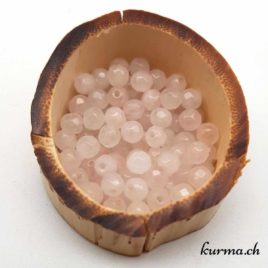 Quartz rose – Perles 4.5-5mm – N°10225