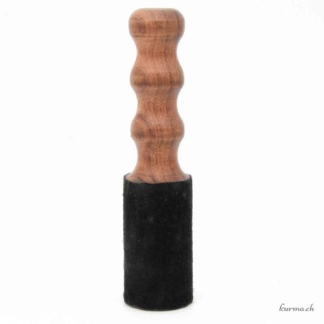 Maillet en bois et cuir design rond 4cm