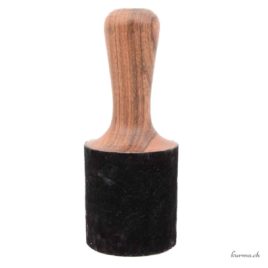 Maillet en bois et cuir design cône 8cm