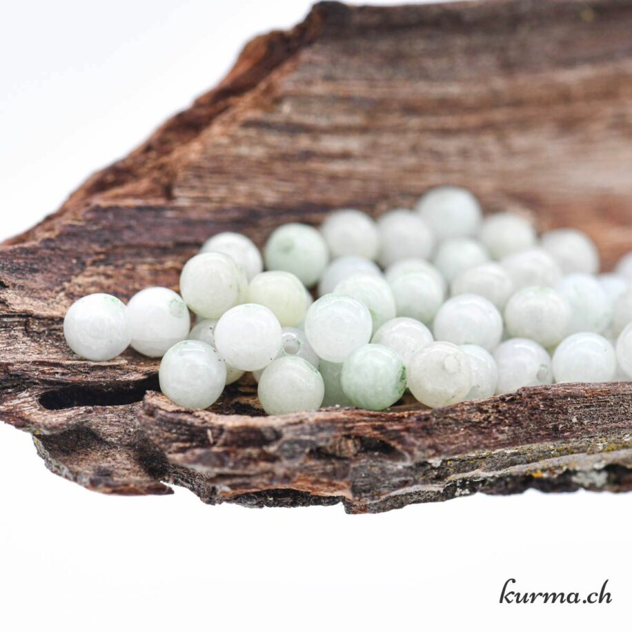 Bracelet En Jade Néphrite Naturel - Perles De 8mm - Vert - Neuf Avec étiquettes - Fait Main