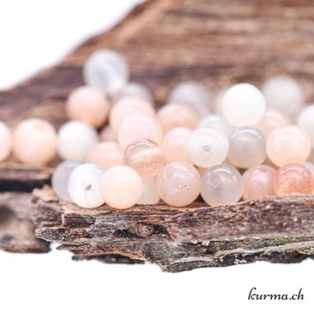 Perle Pierre de Lune Mix 4-4.5 mm - Nº 13490-3 disponible dans la boutique en ligne Kûrma. Votre magasin de pierre et minéraux en suisse