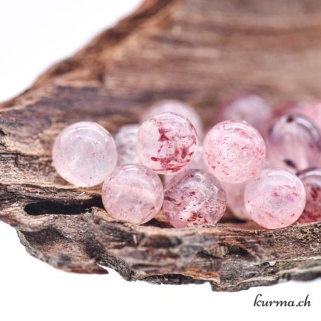 Perles Quart fraise 6mm