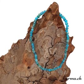 Bracelet Apatite bleue facettes 3mm - N°9418 • apatite bleue bracelet 17.5 18mm 9418 2 Bracelet Apatite bleue facettes 3mm