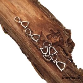 Bélière à pince 4mm - Argent 925 rhodié - N°9502 • beliere a pince 4mm argent 925 rhodie 9502 1 bélière à pinces