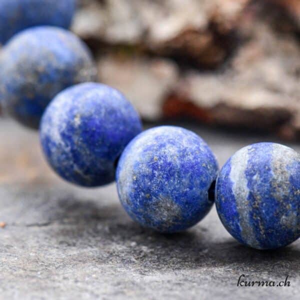 Bracelet Lapis Lazuli et or plaqué chainette femme