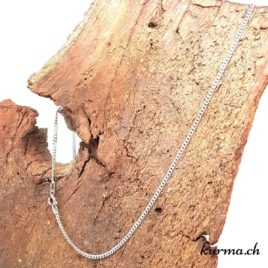 Chaine Gourmette en argent 925 - 55cm rhodié • chaine gourmette argent 925 rhodie 9467 1 Chaine Gourmette en argent 925 – 55cm rhodié