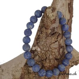 Bracelet Lapis-lazuli mat 8.5mm AA - N°9427 • lapis lazuli mate bracelet 8.5mm 9427 1 Bracelet Lapis-lazuli mat 8.5mm AA