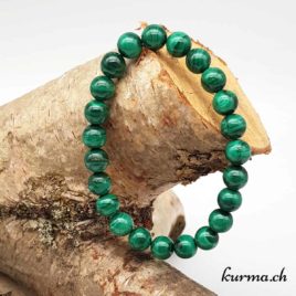 Bracelet femme Malachite 8-8.5mm - N°9430 • malachite bracelet 8 8.5mm 9430 1 Bracelet femme Malachite 8mm