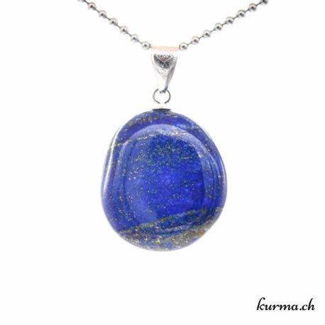 Pendentif Lapis-Lazuli avec boucle en argent - N°8830.5-3 disponible dans la boutique en ligne. Kûrma ton magasin de pierres semi-précieuses en Suisse