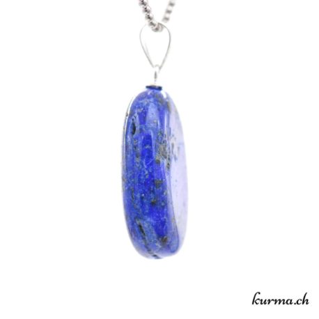Pendentif Lapis-Lazuli avec boucle en argent - N°8830.7-2 disponible dans la boutique en ligne. Kûrma ton magasin de pierres semi-précieuses en Suisse
