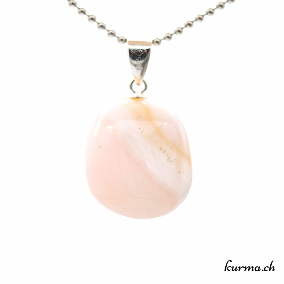 Collier en argent et Pierre de lune bleue (KM by )-5169EX