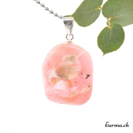 Pendentif Opale Rose avec boucle en argent - N°11708.1-3 disponible dans la boutique en ligne. Kûrma ton magasin de pierres semi-précieuses en Suisse