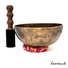 Bol chantant pleine lune - 19.5cm - 1032gr - N°4590.1 • bol tibetain full moon grave 4590.1 2 Bol chantant pleine lune