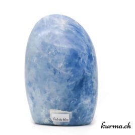 Calcite Bleu - Menhir 588gr - N°8326.2 • calcite bleue menhir 8326.2 01 Menhir Calcite Bleu