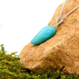 Amazonite pendentif pour femme en argent - N°8070.3 • pendentif en argent amazonite du perou 8070.3 02 Amazonite pendentif pour femme en argent
